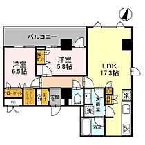 兵庫県西宮市神楽町（賃貸マンション2LDK・5階・70.29㎡） その1