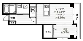 兵庫県西宮市深津町（賃貸マンション1LDK・1階・33.62㎡） その2