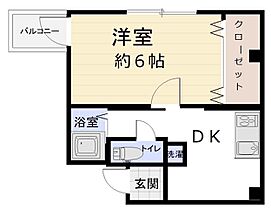 兵庫県西宮市社家町1-3（賃貸マンション1DK・5階・26.08㎡） その2