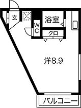 兵庫県西宮市津門大箇町（賃貸マンション1R・2階・25.10㎡） その2