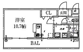 兵庫県西宮市丸橋町（賃貸アパート1K・3階・27.53㎡） その2