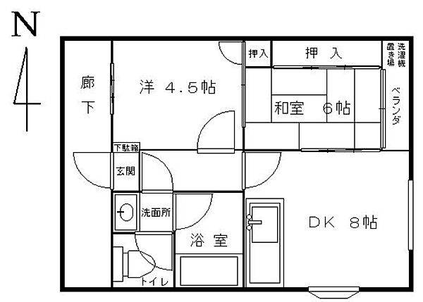 ロイヤル久寿川 ｜兵庫県西宮市今津久寿川町(賃貸マンション2DK・2階・41.44㎡)の写真 その2