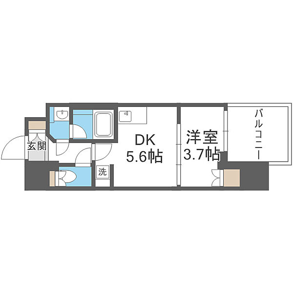 ルフォンプログレ堺筋本町タワーレジデンス ｜大阪府大阪市中央区常盤町2丁目(賃貸マンション1DK・4階・27.15㎡)の写真 その2