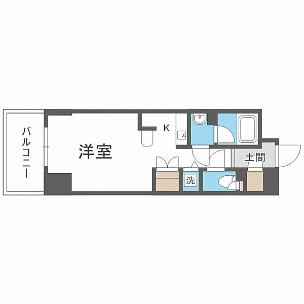 セイワパレス大手前西 ｜大阪府大阪市中央区南新町1丁目(賃貸マンション1K・10階・26.51㎡)の写真 その2