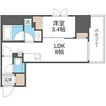 大阪府大阪市中央区常盤町2丁目（賃貸マンション1LDK・13階・33.90㎡） その2