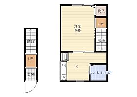 香の木ヒルズ 2-6 ｜ 島根県松江市八雲台1丁目13-29（賃貸アパート1K・2階・21.65㎡） その2