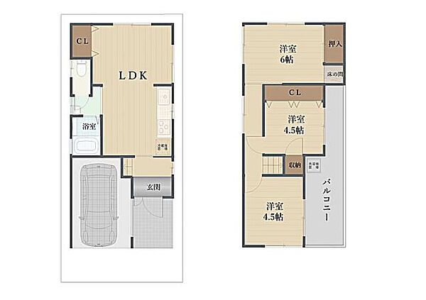 間取りを拡大表示