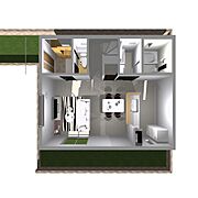 建物参考プラン　1700万円　1階46.57m2　2階48.19m2　延床94.76m2（28.66坪）