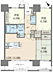 間取り：最上階　11階建て11階部分　専有面積72.90m2　バルコニー面積14.09m2　間取り3LDK