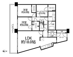 間取図画像 2SLDK