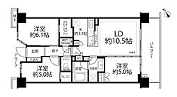 間取図画像 3LDK