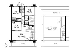 間取図画像 3LDK