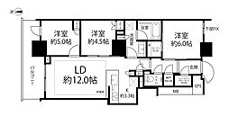 幕張ベイパークスカイグランドタワー 3LDKの間取図画像