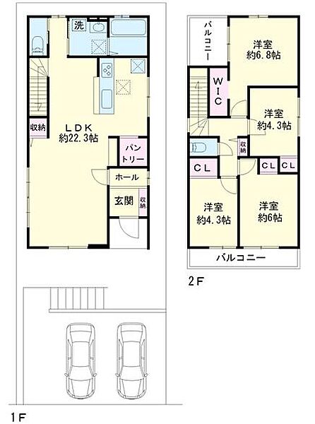 間取りを拡大表示
