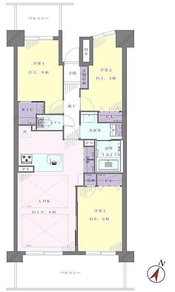 間取りを拡大表示