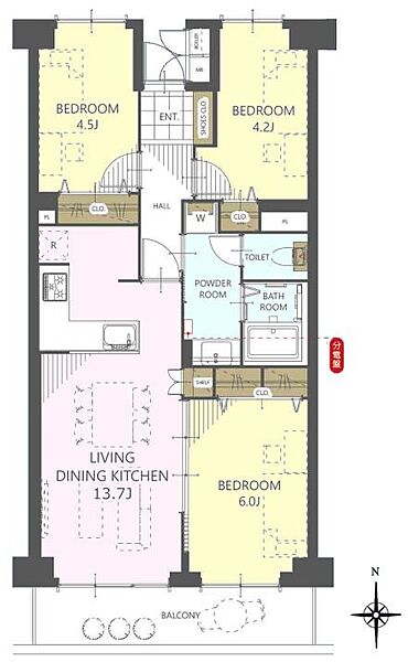 間取りを拡大表示