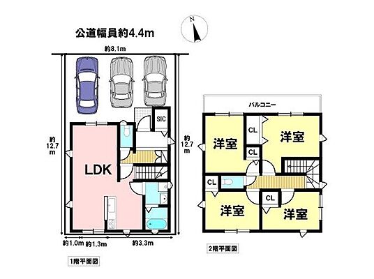 間取り 中川区戸田ゆたか2丁目　中古一戸建て