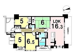 ファミリアーレ千音寺 4LDKの間取図画像