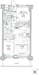 パレステージ相模大野テラス 2LDKの間取図画像