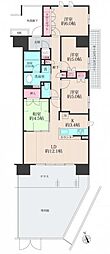 ファインシティ王子神谷リバー&フォレスト 4LDKの間取図画像