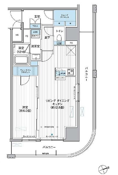 栖-すみか-浅草蔵前 303｜東京都台東区駒形１丁目(賃貸マンション1LDK・3階・47.37㎡)の写真 その2