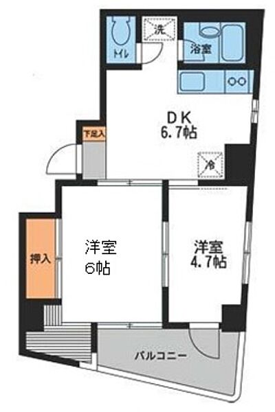 阪上ロイヤルハイツ第二 301｜東京都荒川区南千住５丁目(賃貸マンション2DK・3階・41.51㎡)の写真 その2