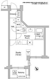 コンフォリア原宿 ワンルームの間取図画像