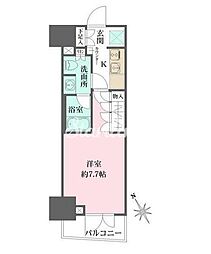 ルフォンプログレス四谷 1Kの間取図画像