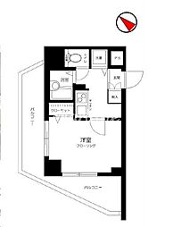 スカイコート原宿 1Kの間取図画像