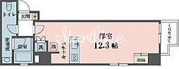 アムス四谷三丁目 ワンルームの間取図画像