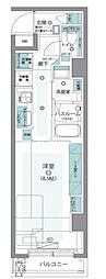 ステージファースト代々木 1Kの間取図画像