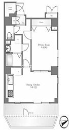BELLGRADE 1DKの間取図画像