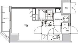 ハーモニーレジデンス早稲田夏目坂 1Kの間取図画像