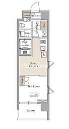 グランカーサ四谷 1DKの間取図画像