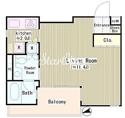代々木MKコート 1Kの間取図画像