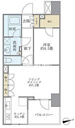 フォルム四谷外苑東 1LDKの間取図画像