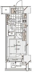 ガリシア代々木 1Kの間取図画像
