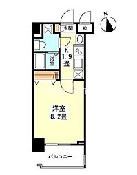 ガーラプレイス新宿御苑 1Kの間取図画像
