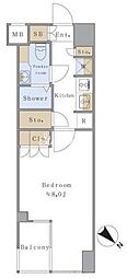BrilliaistSENDAGAYA 1Kの間取図画像