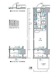 セントラルプレイス新宿御苑前 1Kの間取図画像