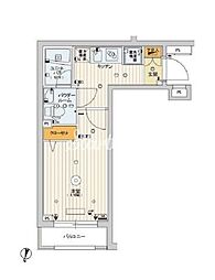 SKYCOURT渋谷北参道 1Kの間取図画像