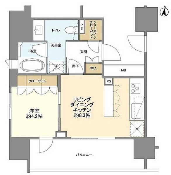 ザ・パークハウスアーバンス御茶ノ水 201｜東京都千代田区神田小川町２丁目(賃貸マンション1LDK・2階・36.72㎡)の写真 その2