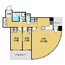 ザ・梅田タワー  ｜ 大阪府大阪市北区鶴野町（賃貸マンション2LDK・9階・89.46㎡） その2