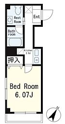 都営大江戸線 両国駅 徒歩15分の賃貸マンション 3階1Kの間取り
