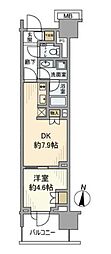 猿江恩賜公園レジデンス 1DKの間取図画像