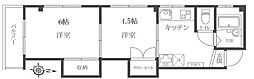 第二永島ビル 2Kの間取図画像