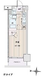 エスティメゾン錦糸町2 1Kの間取図画像