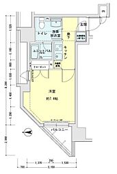 メインステージ錦糸町駅前2 1Kの間取図画像