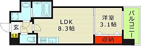 ミラージュパレス都島本通  ｜ 大阪府大阪市都島区都島本通３丁目（賃貸マンション1LDK・6階・29.00㎡） その2