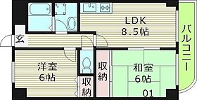 ルイシール清水  ｜ 大阪府大阪市旭区清水５丁目（賃貸マンション2LDK・4階・48.00㎡） その2